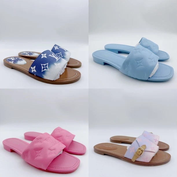 95新 LouisVuitton/路易威登 36～38码/经典满印印花凉拖