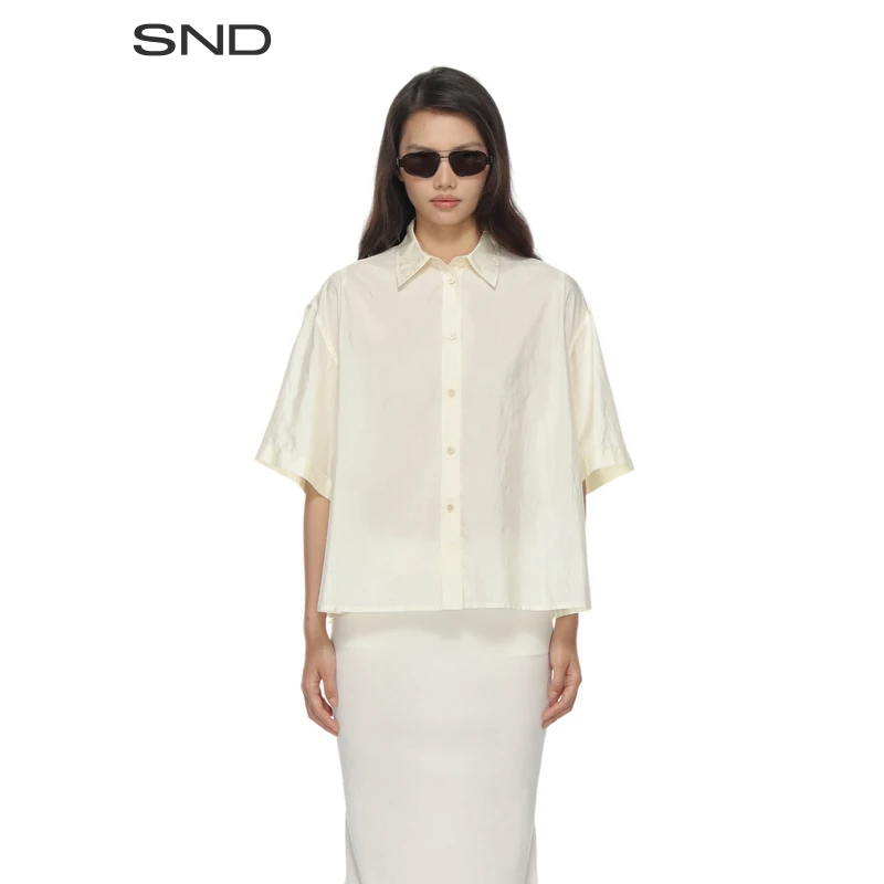 【SNDJIL SANDER 设计师品牌】SND SS25 宽松短袖衬衫