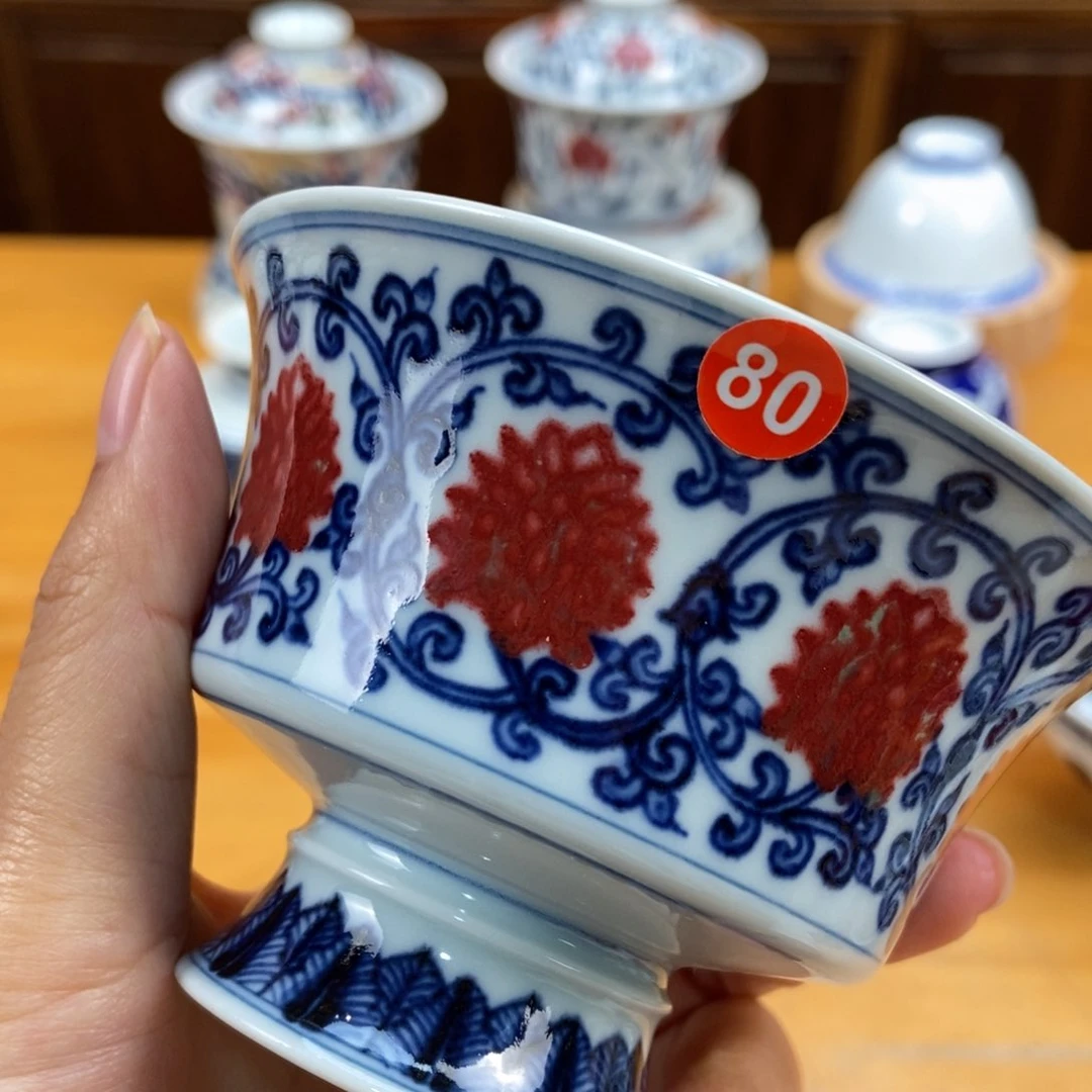 手绘现代茶具非古董