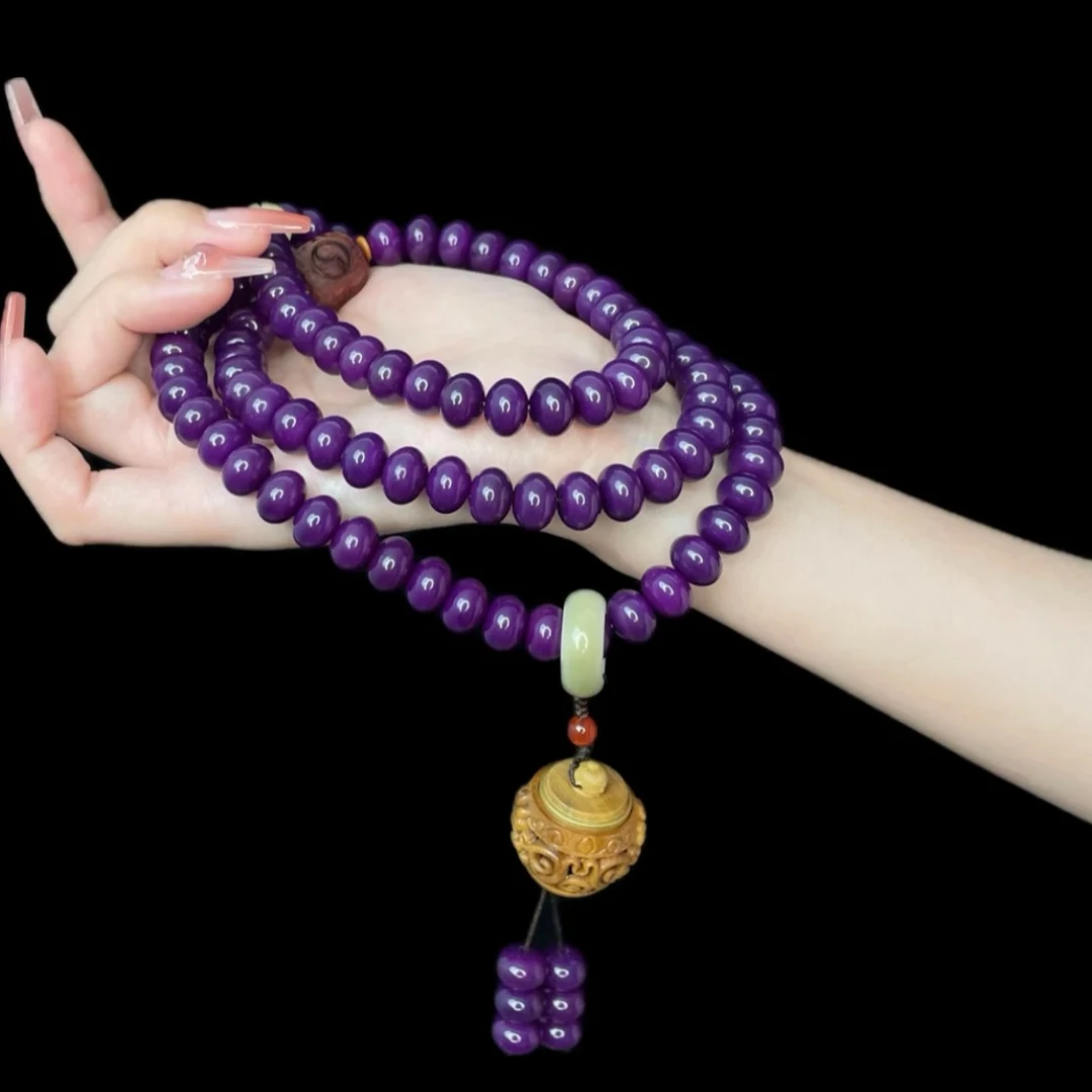 紫玉菩提108颗-无礼盒-32383