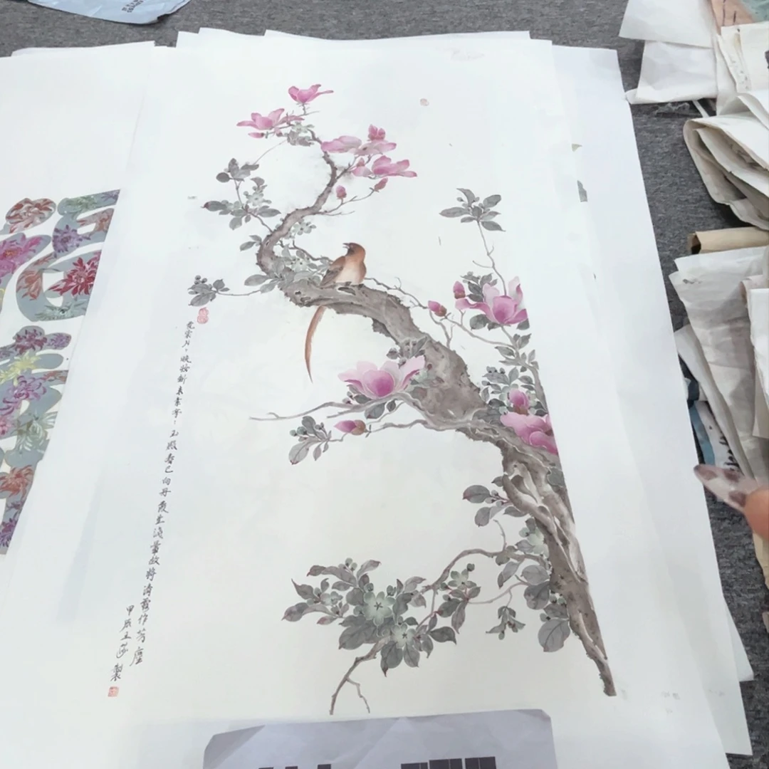 国画甘****?三尺绘画作品微瑕介意慎拍