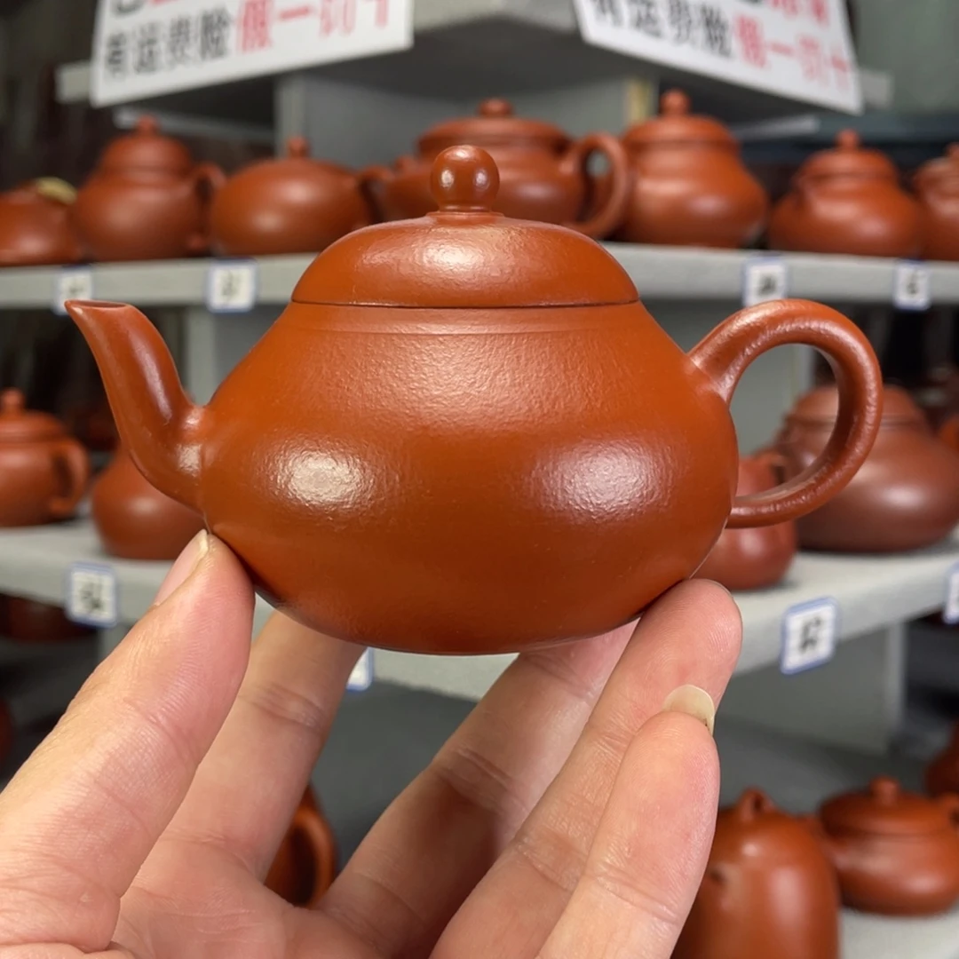 茶壶紫砂赵庄朱泥全手工170毫升