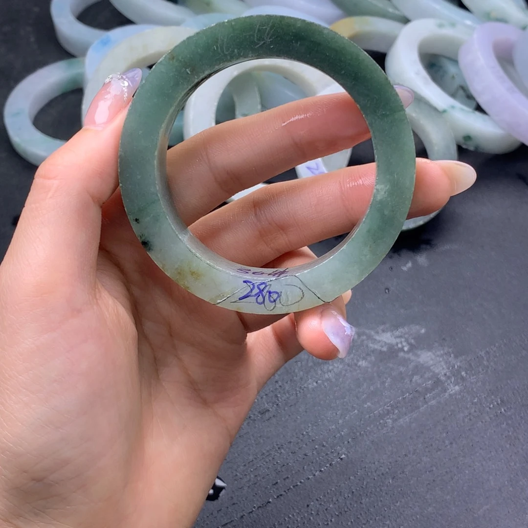 【闪购商品】未镶嵌翡翠手镯定制翡翠