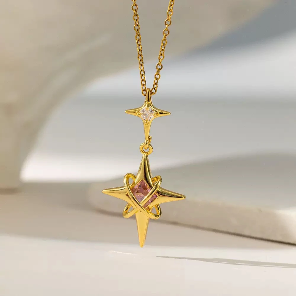 钛钢项链 岩朵饰品-2317-时尚项链-3