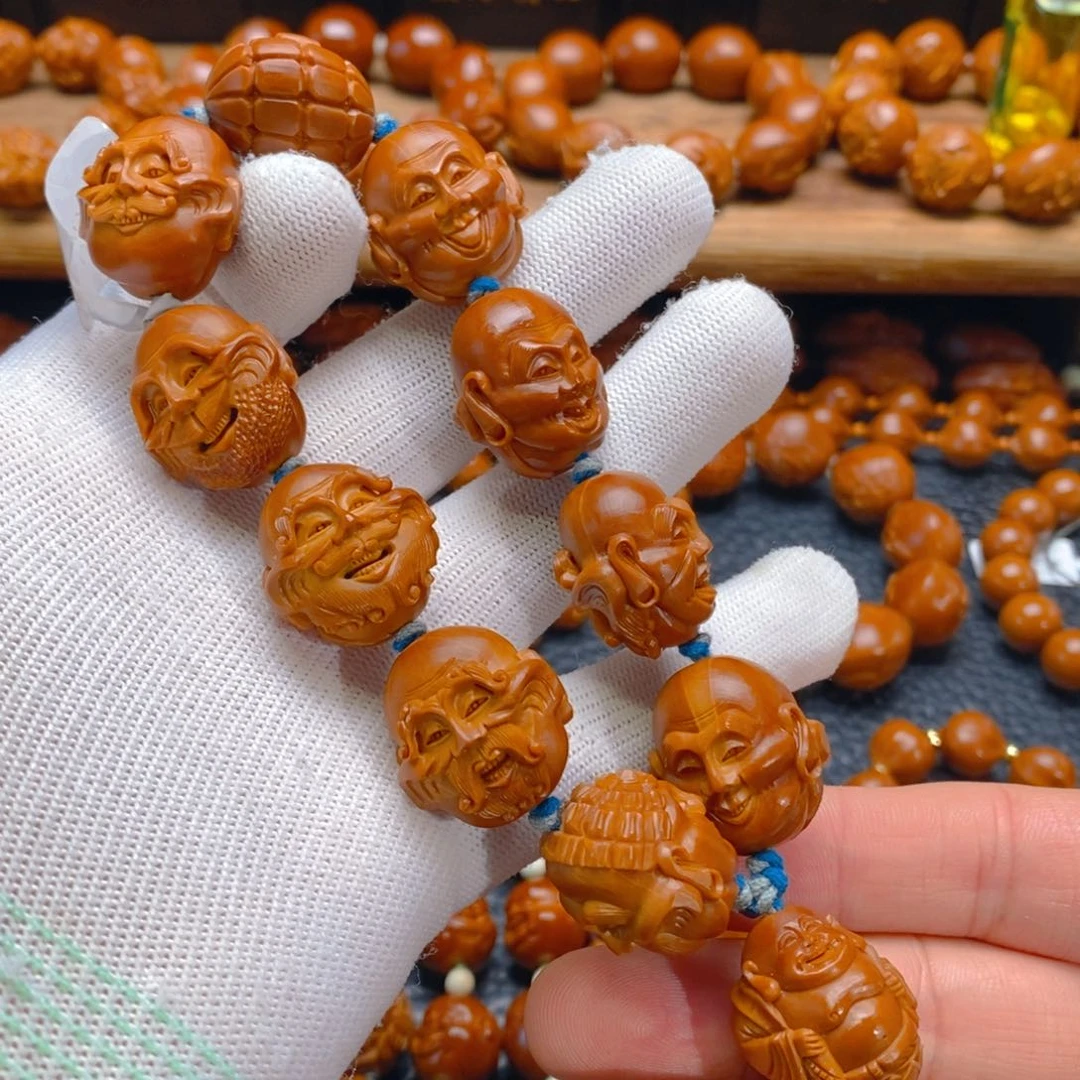 手串/手链橄榄核许静健2.1铁核殷派十八罗汉