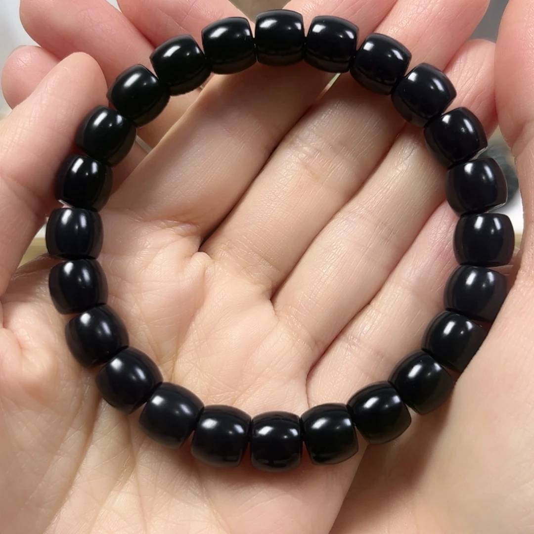 和田玉未镶嵌手串卡9直切珠宝级货头