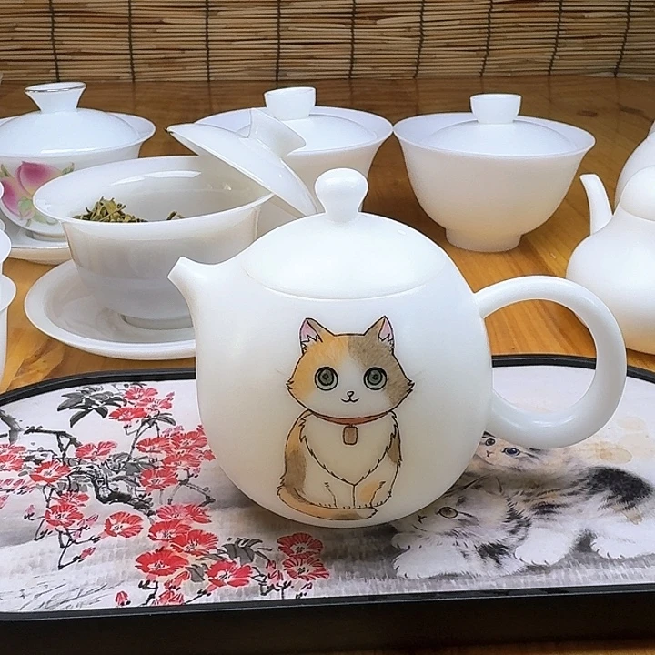 素烧高冰种手绘龙蛋