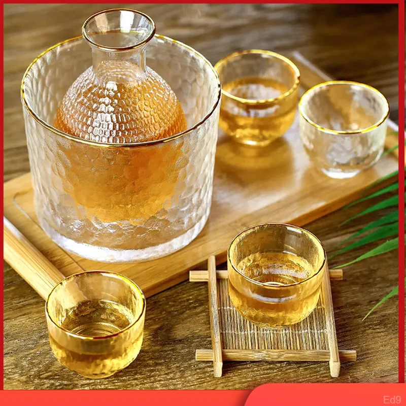 黄酒温酒器套装酒杯子家用清酒壶清温酒壶老式热酒烫酒壶侘寂风