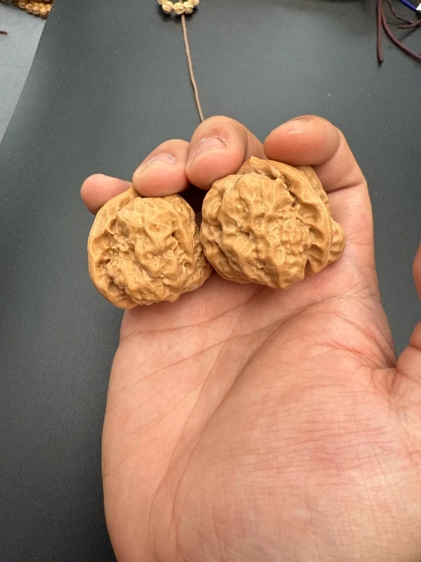 热振一哥新春专享《延庆老树蛤蟆头》精品原皮核桃一对