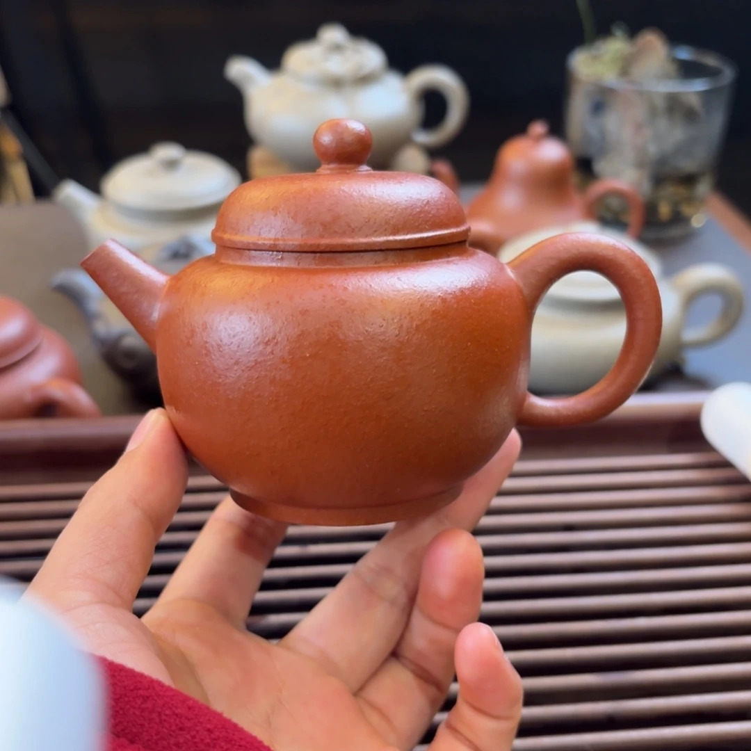 茶壶紫砂库存福利朱砂半手