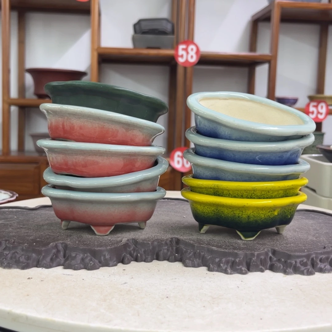 紫砂花盆瑕疵3.5-10-8。。。10个