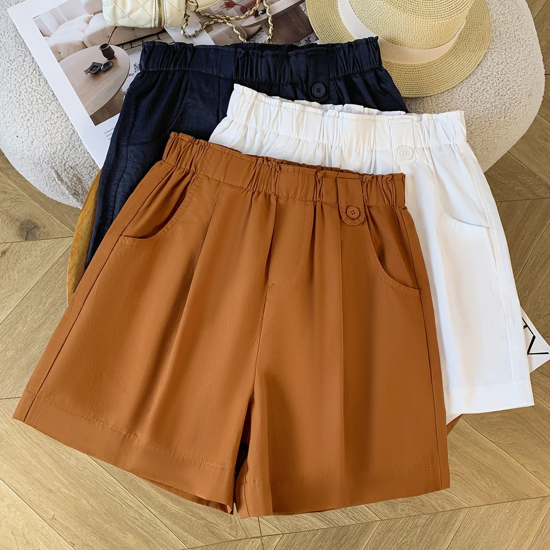 【夏季短裤 】A字版短裤2025夏季新款显瘦时尚百搭薄款松紧腰短裤