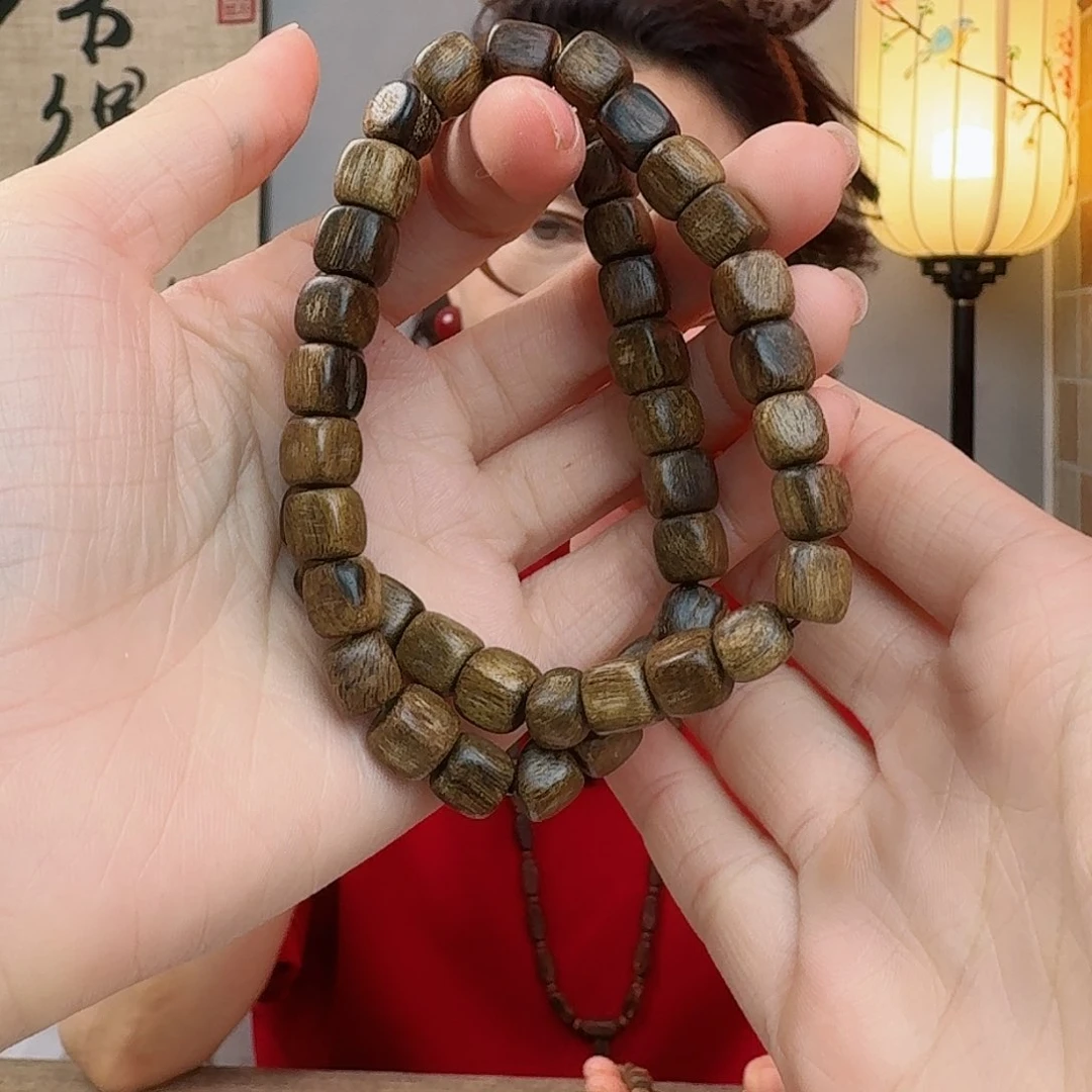 沉香手串海南沉香紫奇楠随形