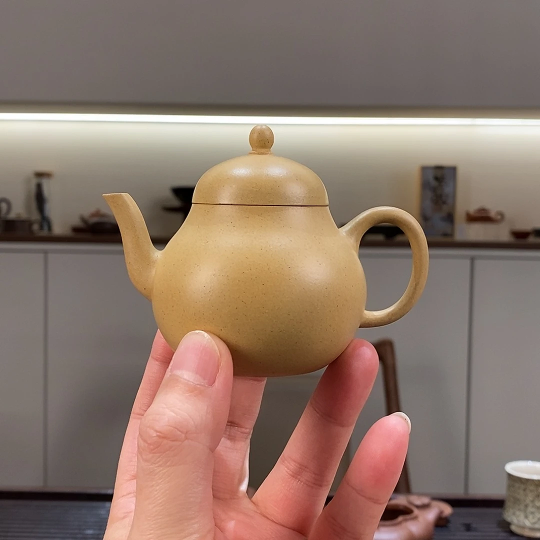 紫砂茶壶人***器本山绿泥梨语130cc