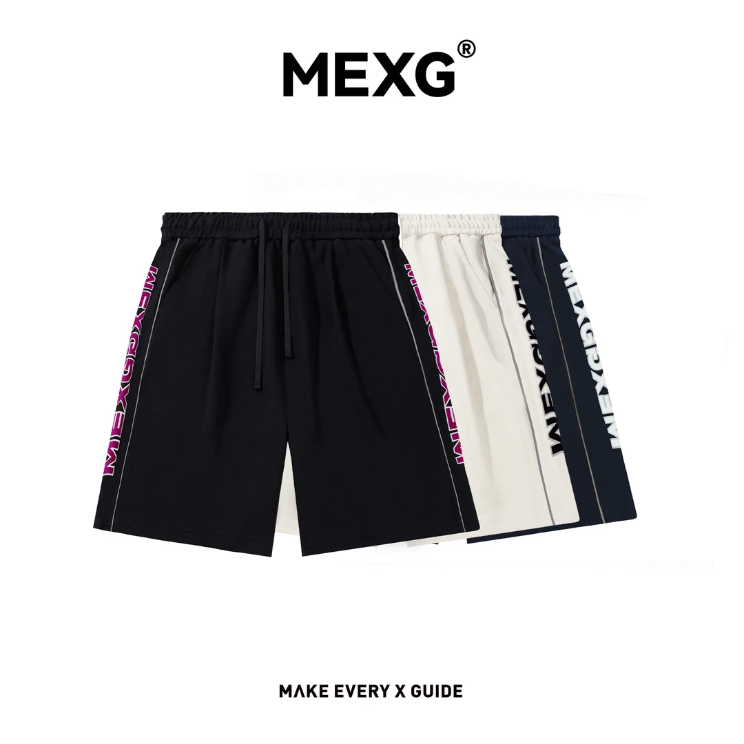 MEXG【宽松百搭短裤】材料优质！透气吸汗！夏季休闲运动五分裤K237