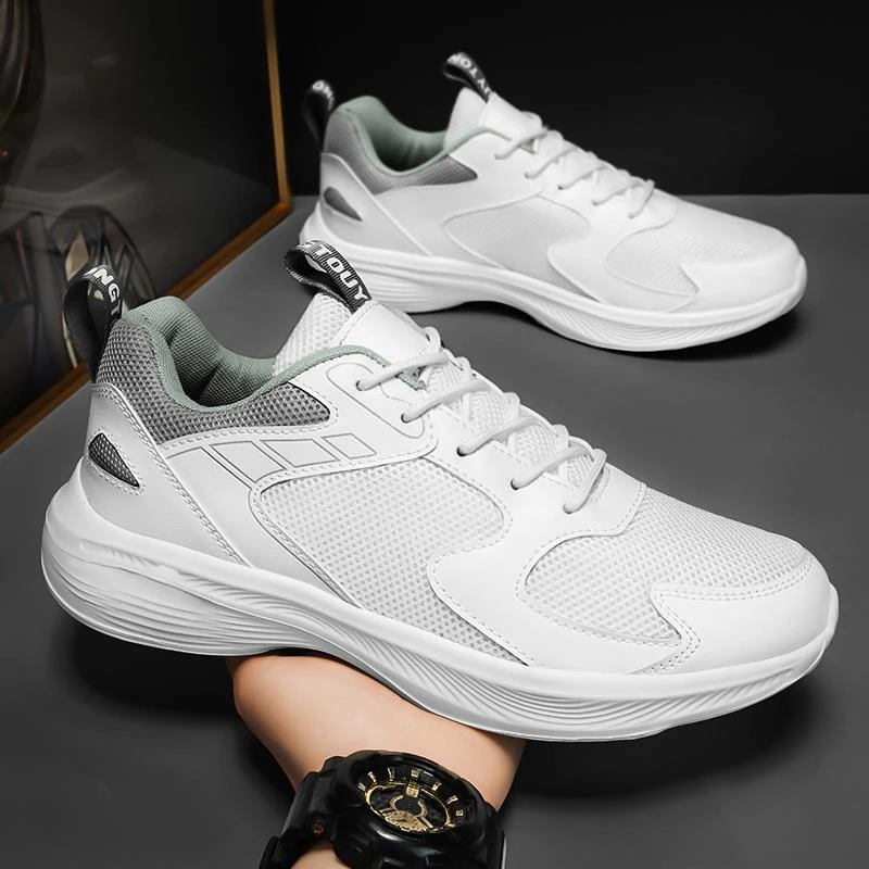 男鞋大码透气冬季新款运动鞋百搭2025新款工作缓震跑步轻便休闲鞋