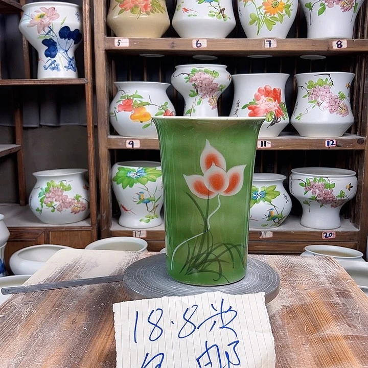 摆件兰花盆雕刻新款新款陶瓷