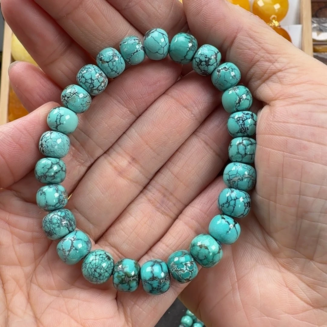 大***溪绿松石未镶嵌手链绿松