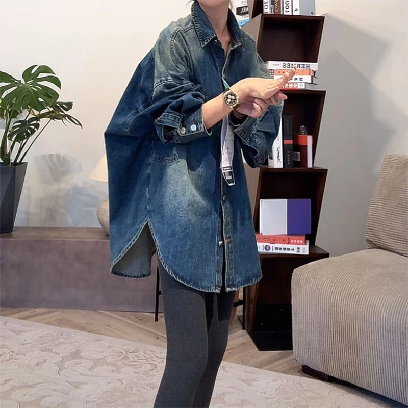ZUOXIAOQI月影加厚廓版牛仔外套41（衣长80/胸围150）