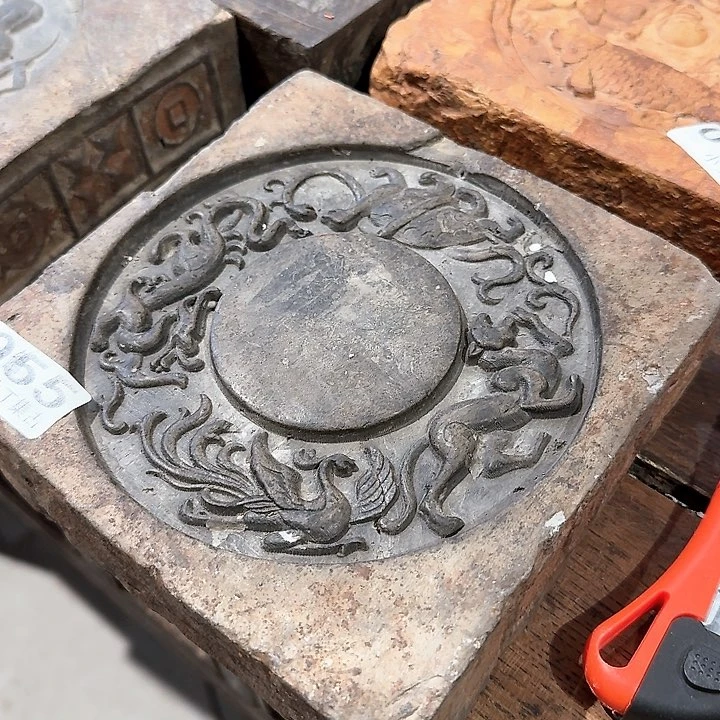 汉砖雕刻茶空间搭配