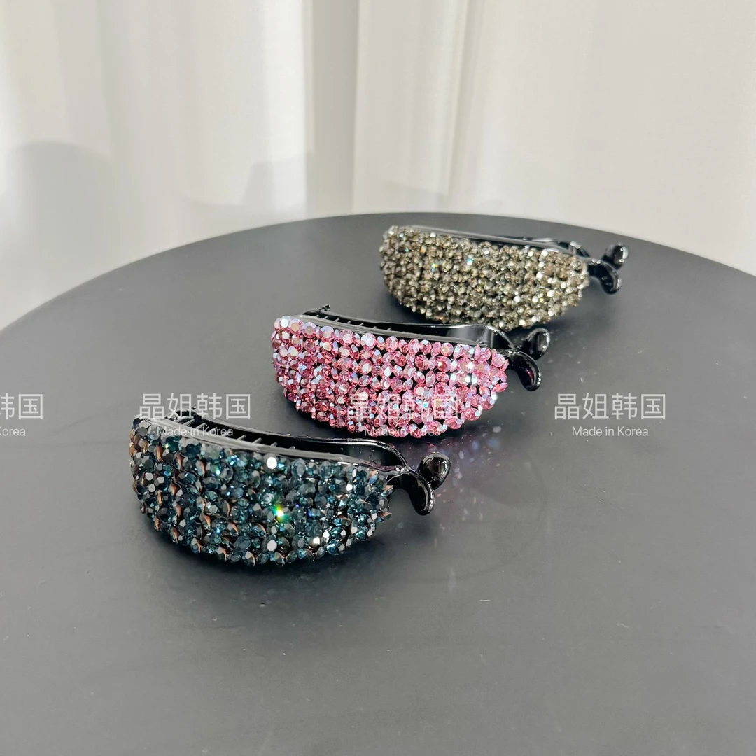 东大门 轻奢气质满钻彩色重工扭扭夹 2598