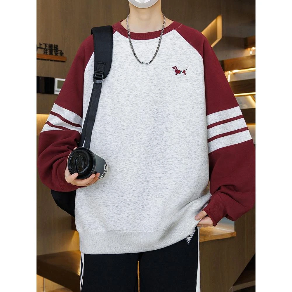 春秋季青少年卫衣男孩12-15岁中学生13长袖t恤大童男装潮流上衣服