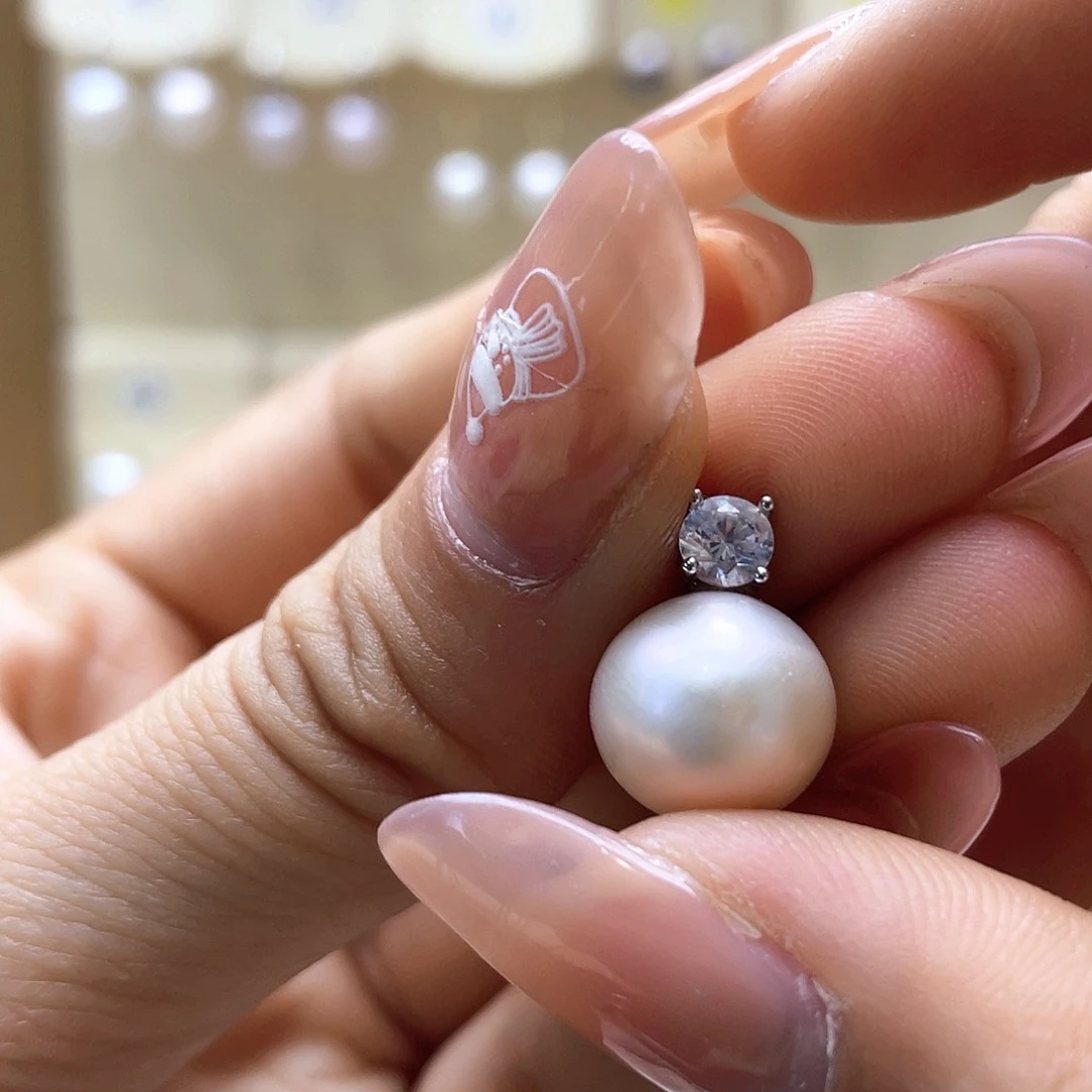 淡水珍珠颈饰银S925镶嵌