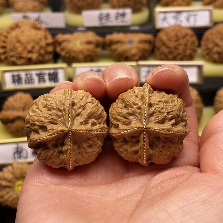 【闪购商品】吊坠文玩核桃四棱34