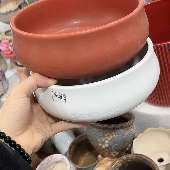 有孔！福利价陶瓷花盆全场10包邮