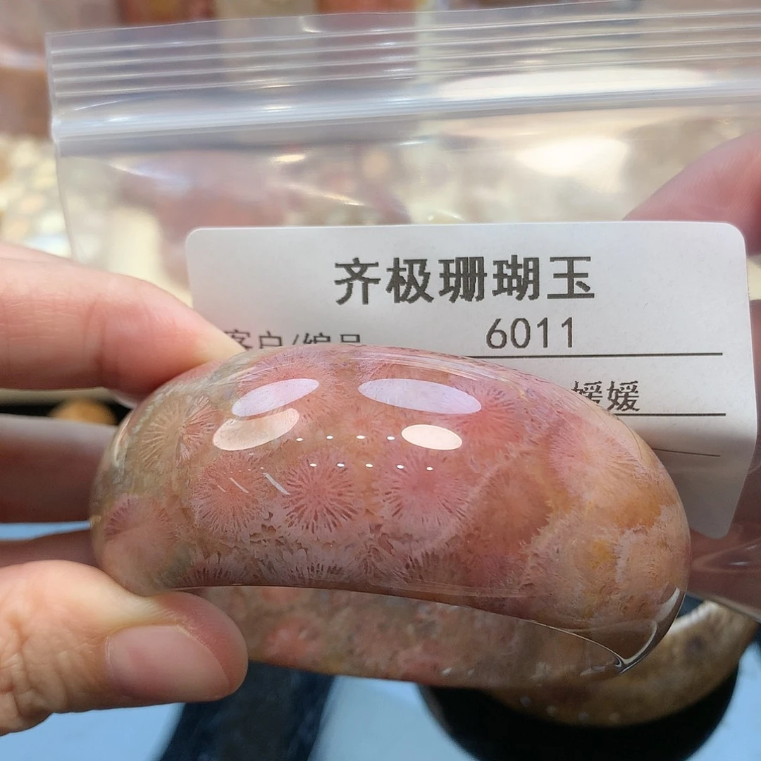 未镶嵌手镯硅化珊瑚（珊瑚玉）果*