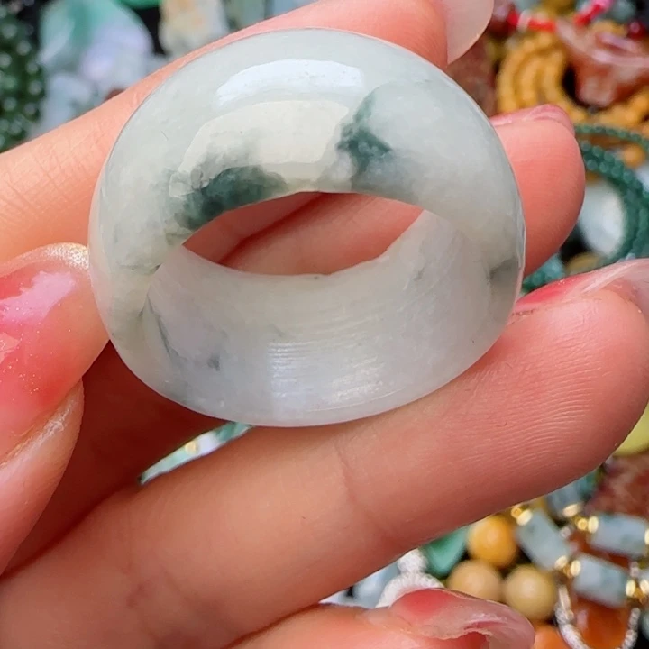 翡翠戒圈未镶嵌天然A货66