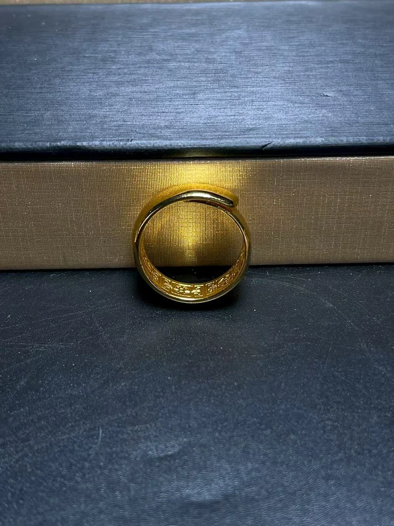 原创设计高端大气典藏臻品唯美足金戒指A7701