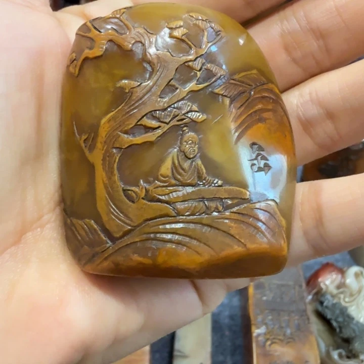 闲***鹤寿山石印石闲老师闪购