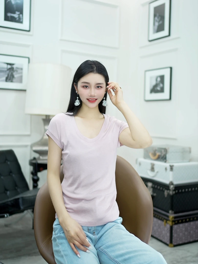 Betty Bairn【匠心/之和】高定羊毛短袖上衣25B-BW10869