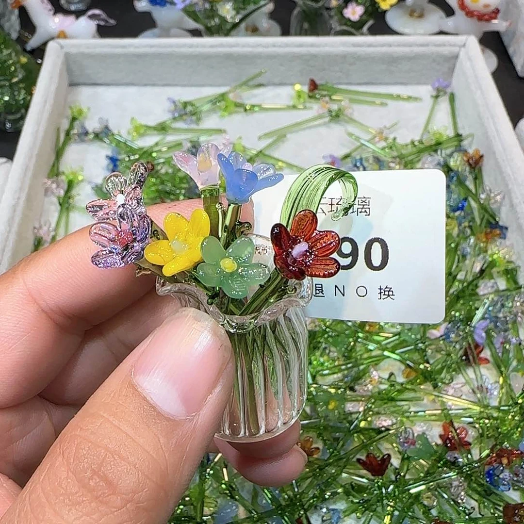 琉璃手工艺品590插花