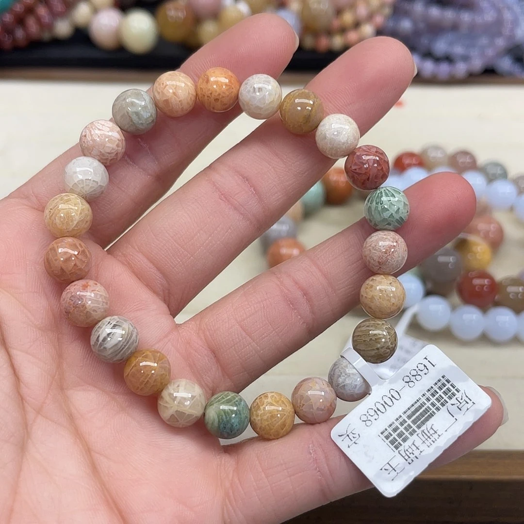 未镶嵌手串硅化珊瑚（珊瑚玉）广***庞483