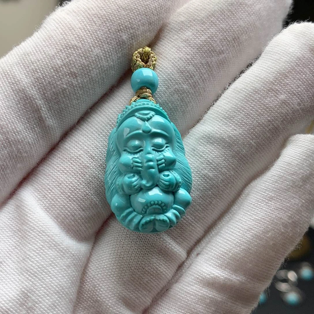 未镶嵌绿松石珠宝奇石