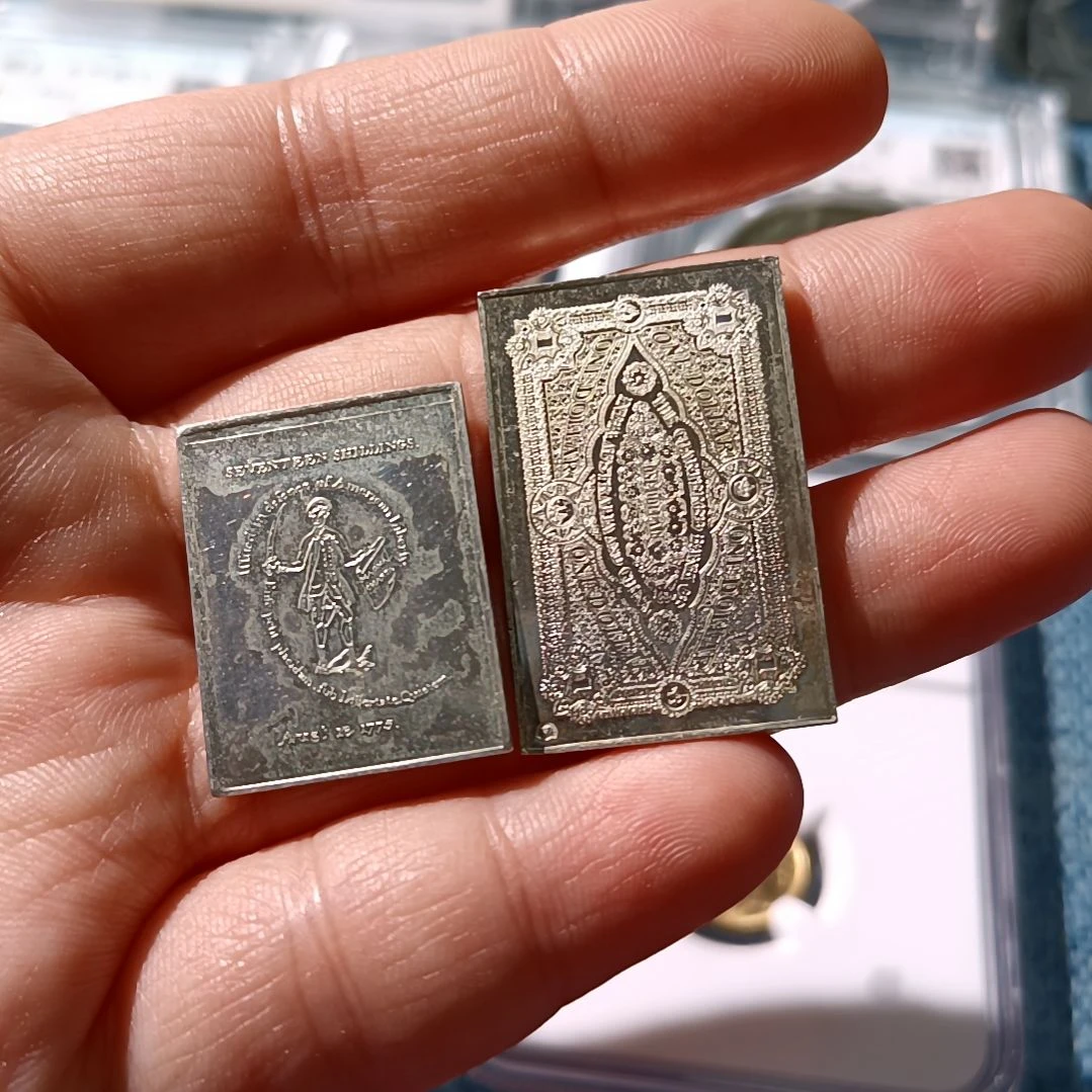 银Ag925能****凡外国银条 重6.6+4.8克