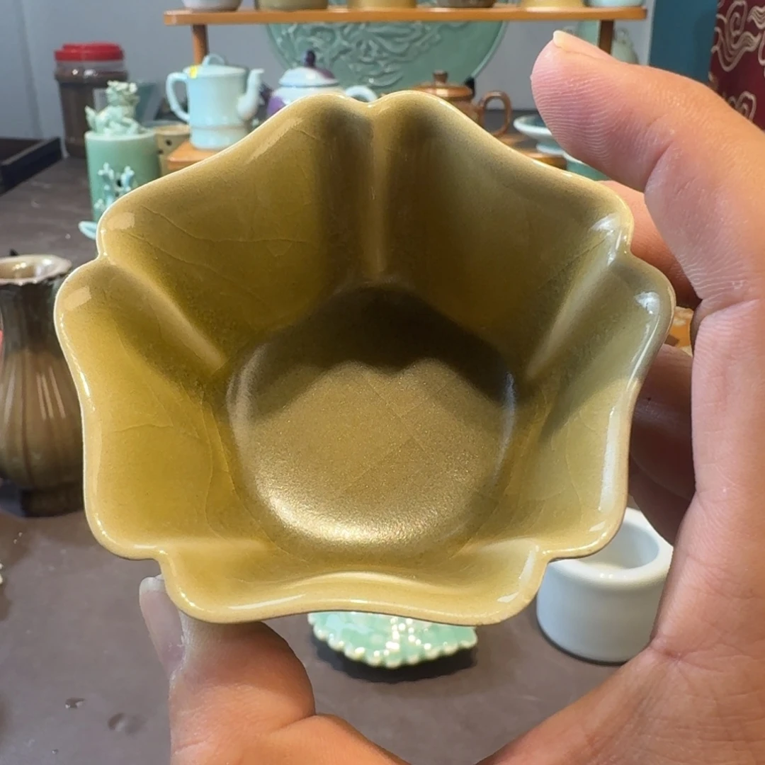 龙泉青瓷茶具微瑕