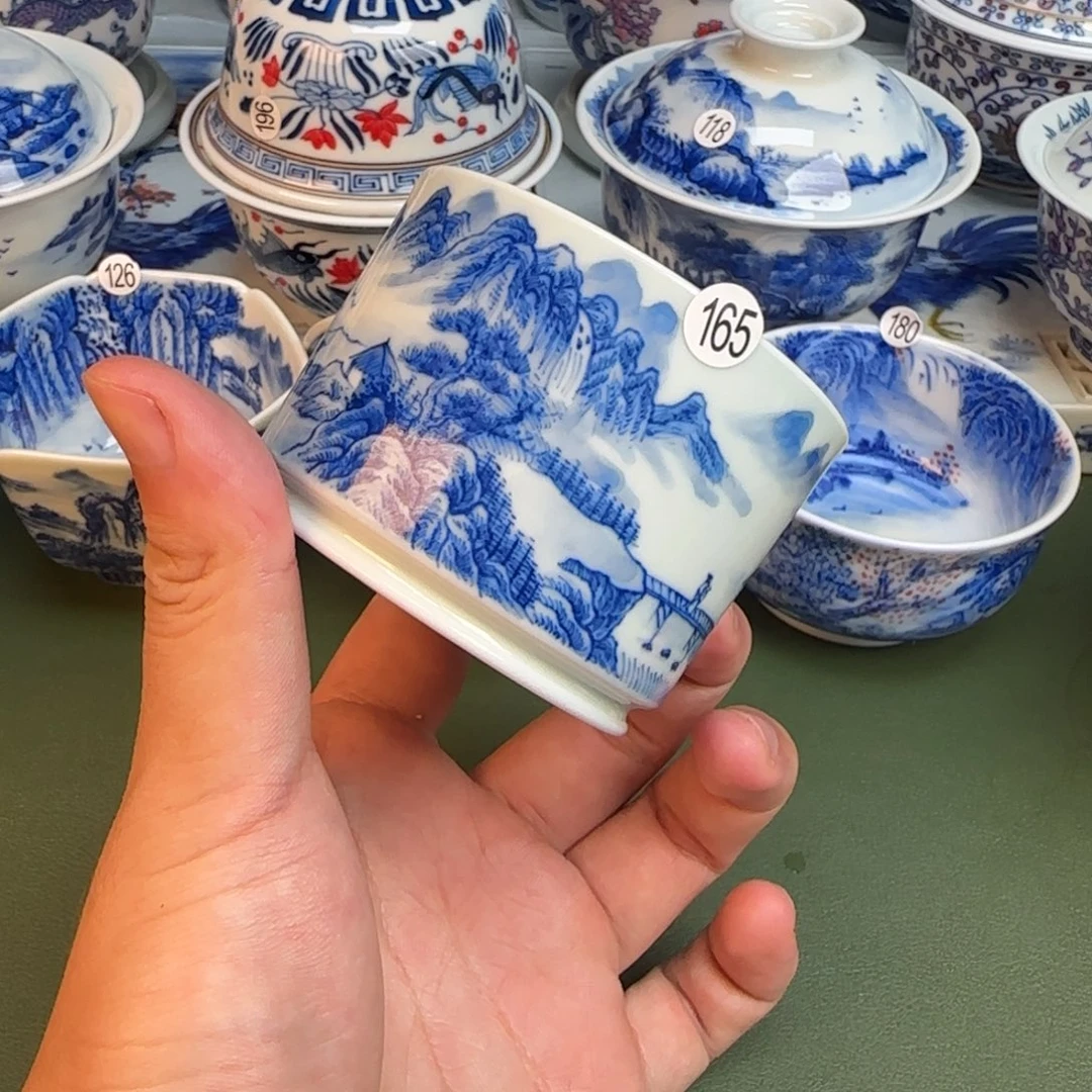 彦祖纯手工手绘茶具165