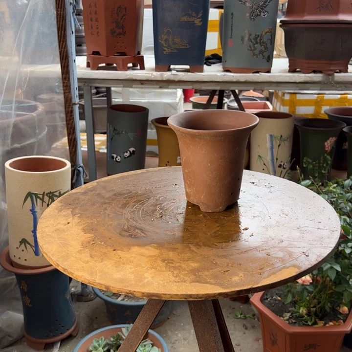 宜兴紫砂花盆花盆花盆A473