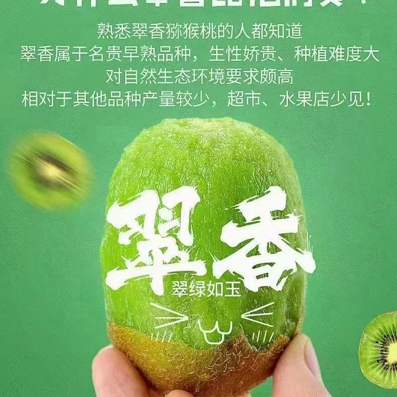 【翠香】猕猴桃正宗徐香水果整箱即食新鲜绿心猕猴桃当季新鲜陕西产