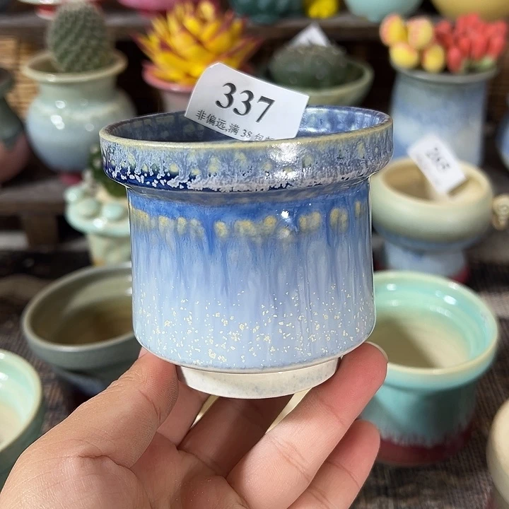 口7高7 手工花盆满30包邮