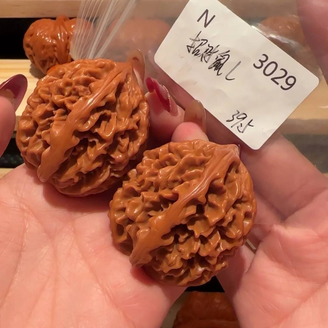 A***n吊坠文玩核桃野生招财鼠39精品3029