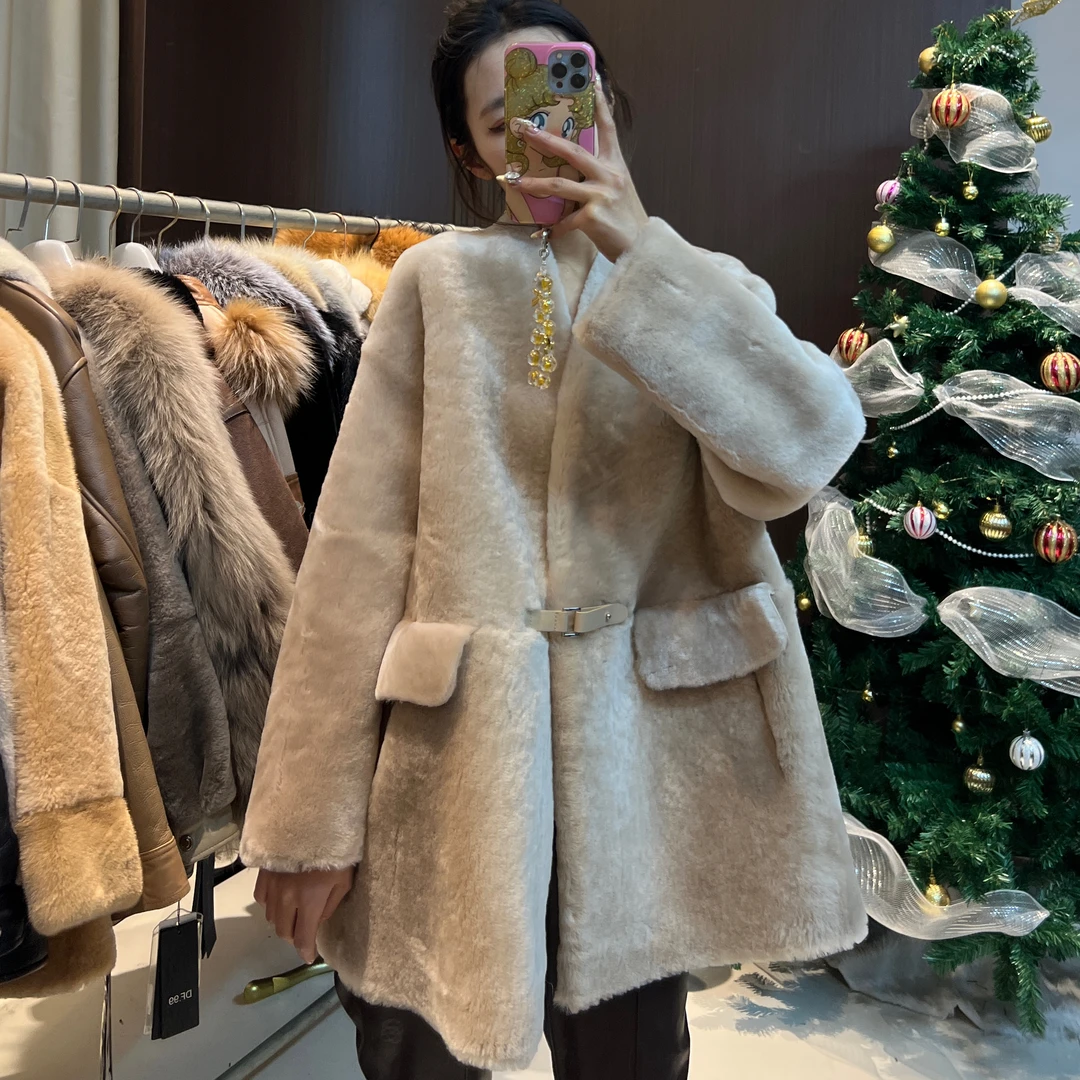 实体清货！皮毛一体外套77889FE