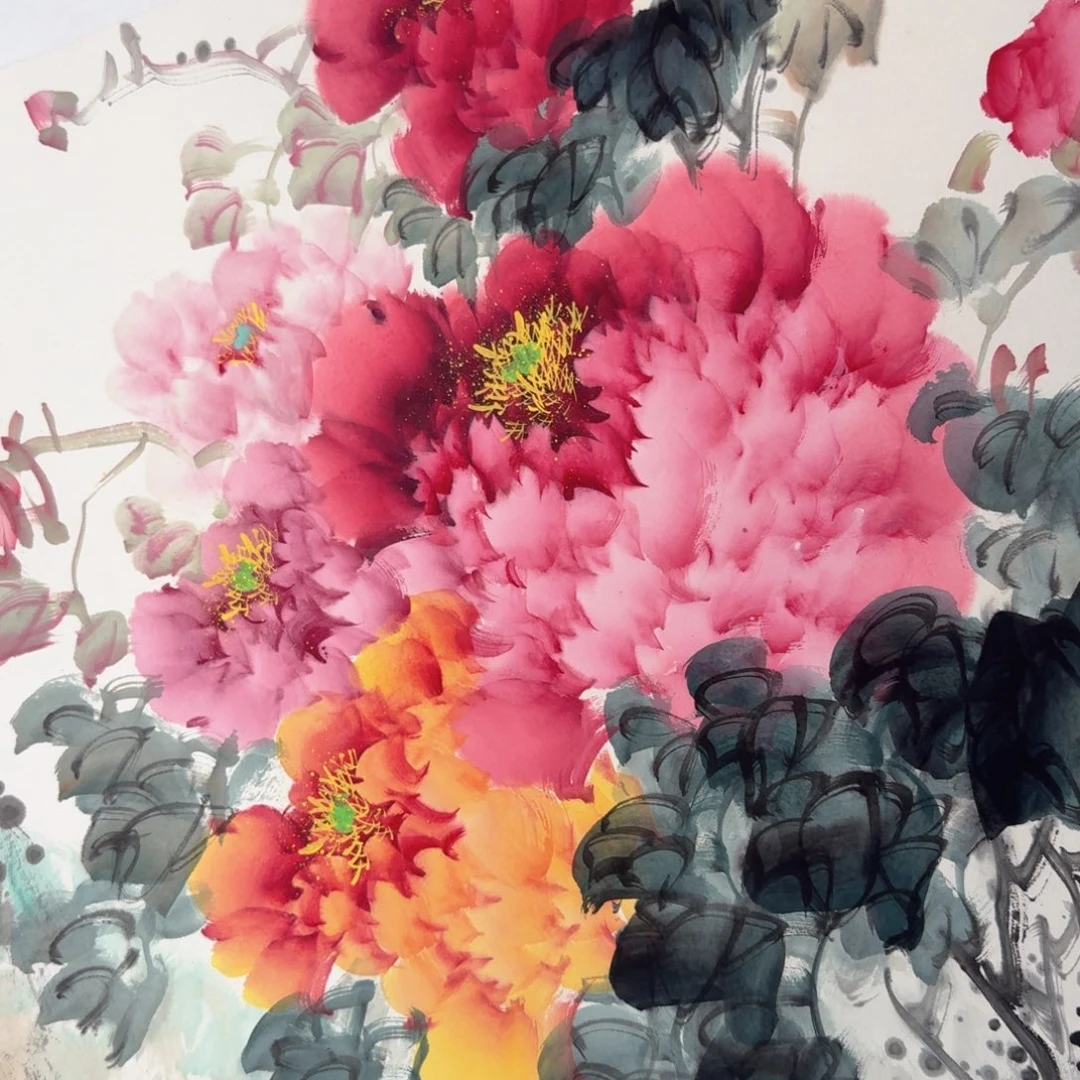 国画国画作品山水花鸟