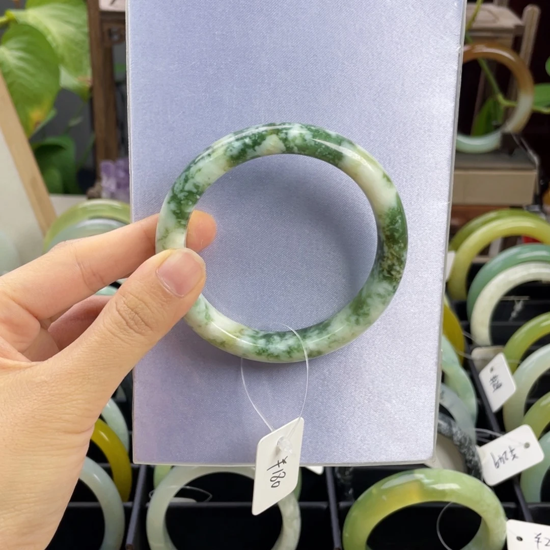 未镶嵌蛇纹石玉手镯