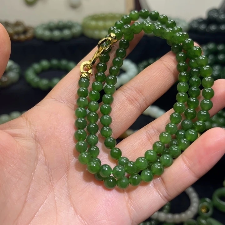 和田玉未镶嵌手链卡6