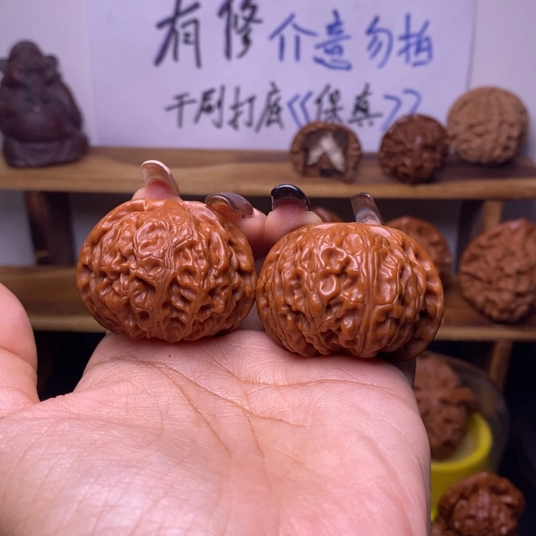 周***周文玩核桃吊坠宫灯福利