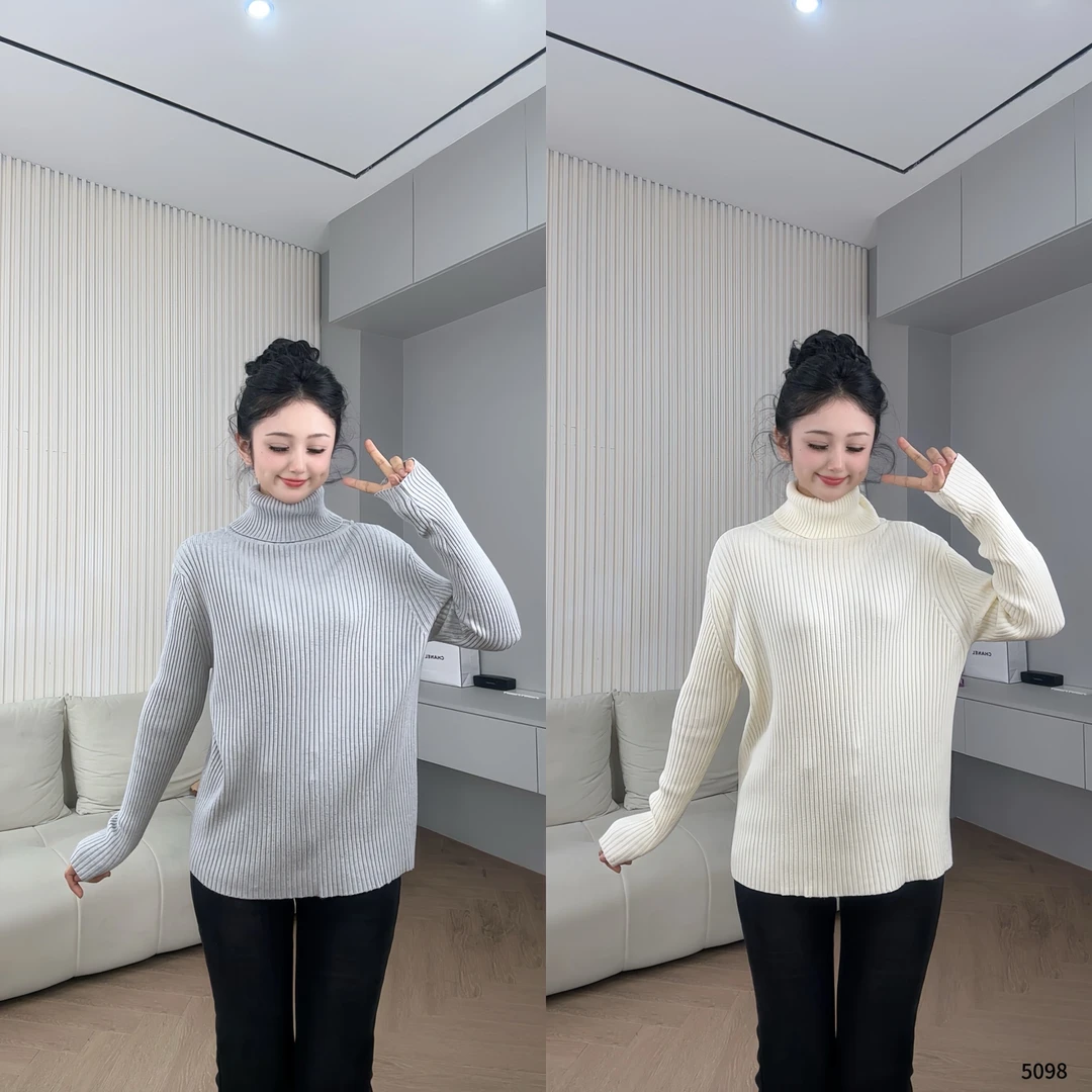 高领毛衣女秋冬百搭内搭修身显瘦上衣针织打底衫洋气时尚YF5098